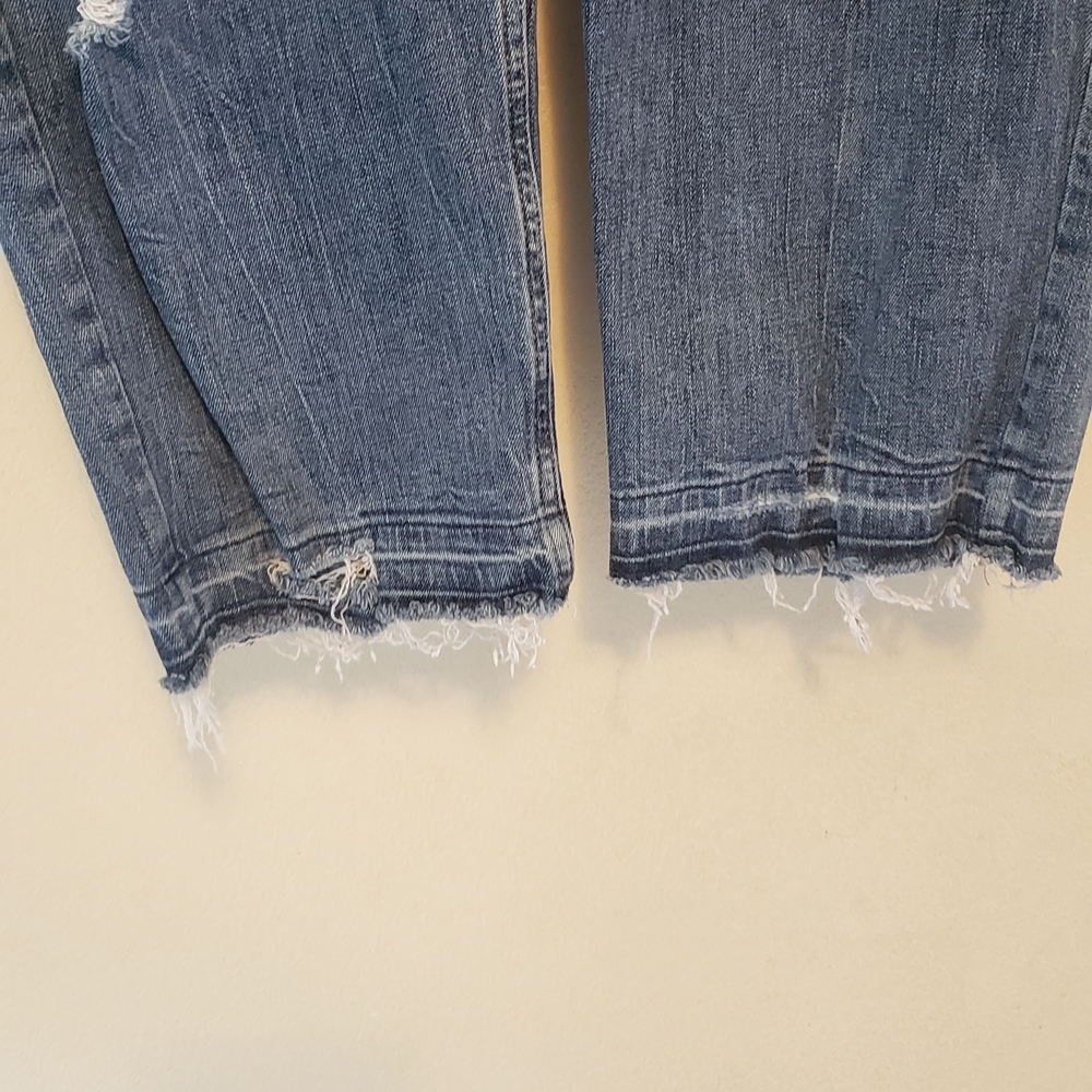 Maurices Faded Blue Ripped Skinny Jeans - Picture 3 of 5